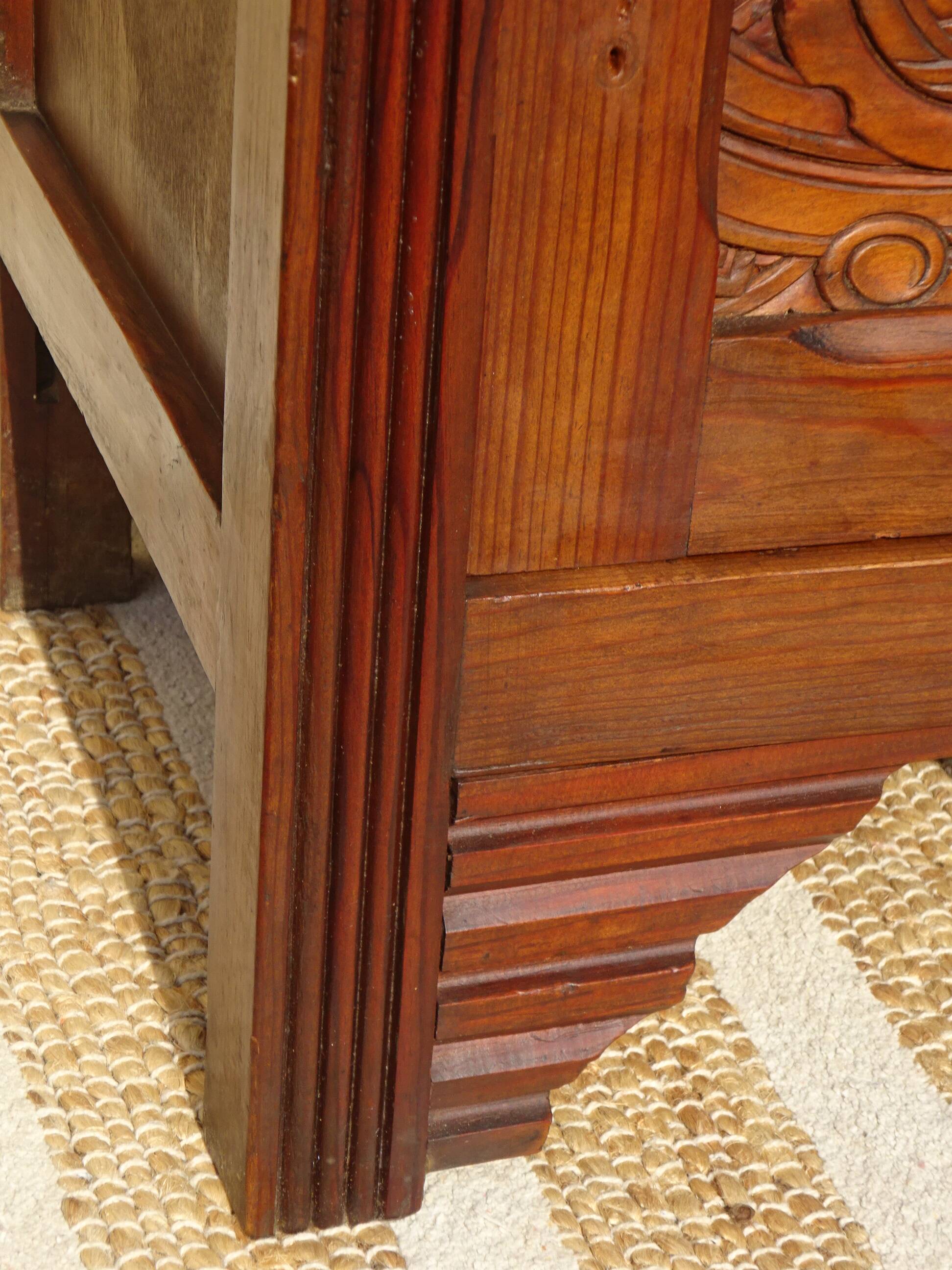 Art Deco period bedside table with marble top