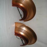 Art Deco half-moon wall lamp from the 1930s