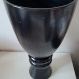 High black vase