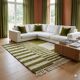 Handmade pure wool beni ourain rug green 1.5/2.5 m