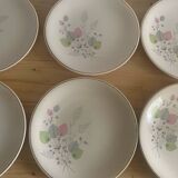 Assiettes faïence de Longchamp vintage