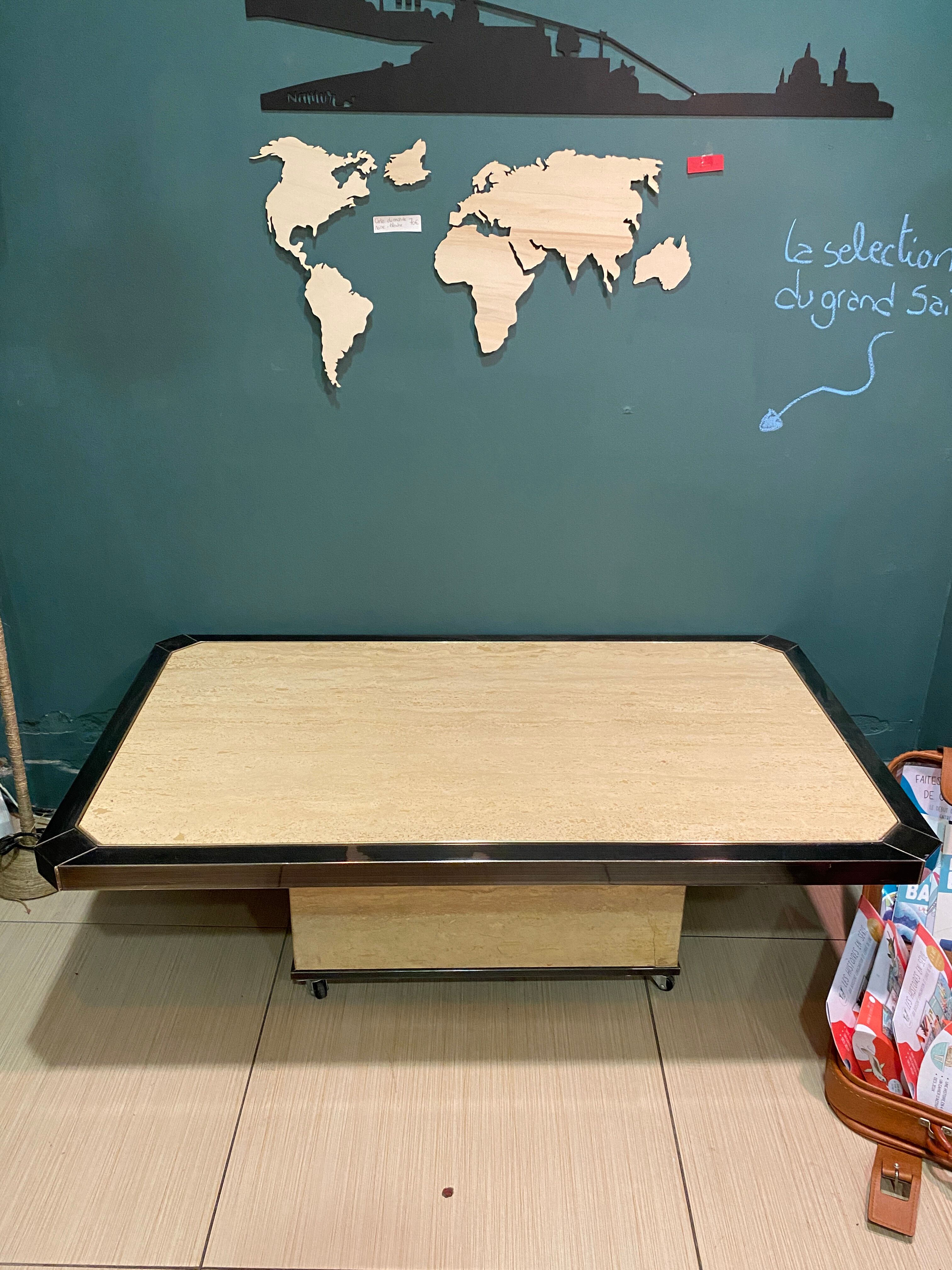 Fedam travertine coffee table