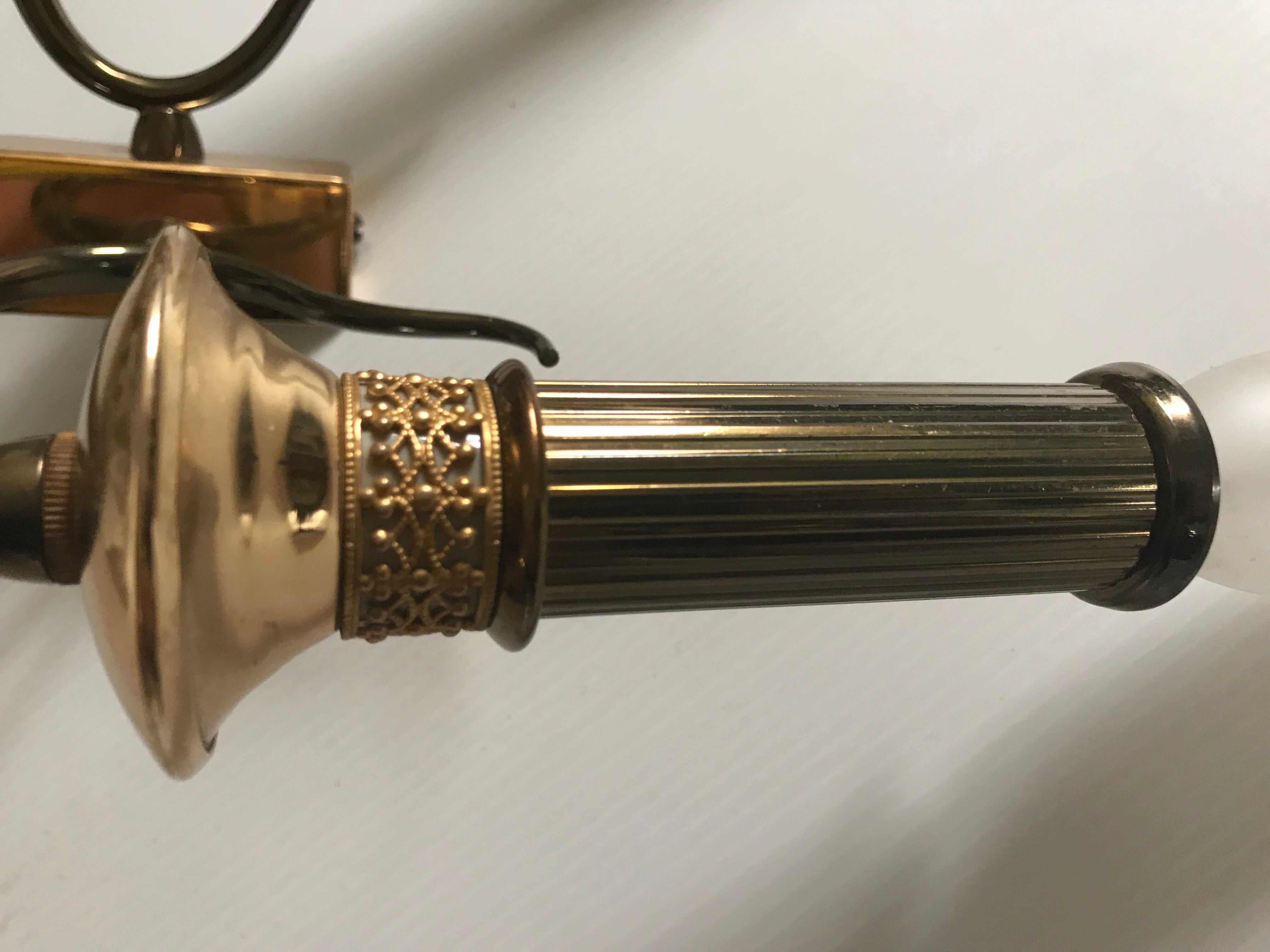 Brass wall lamp circa 1950