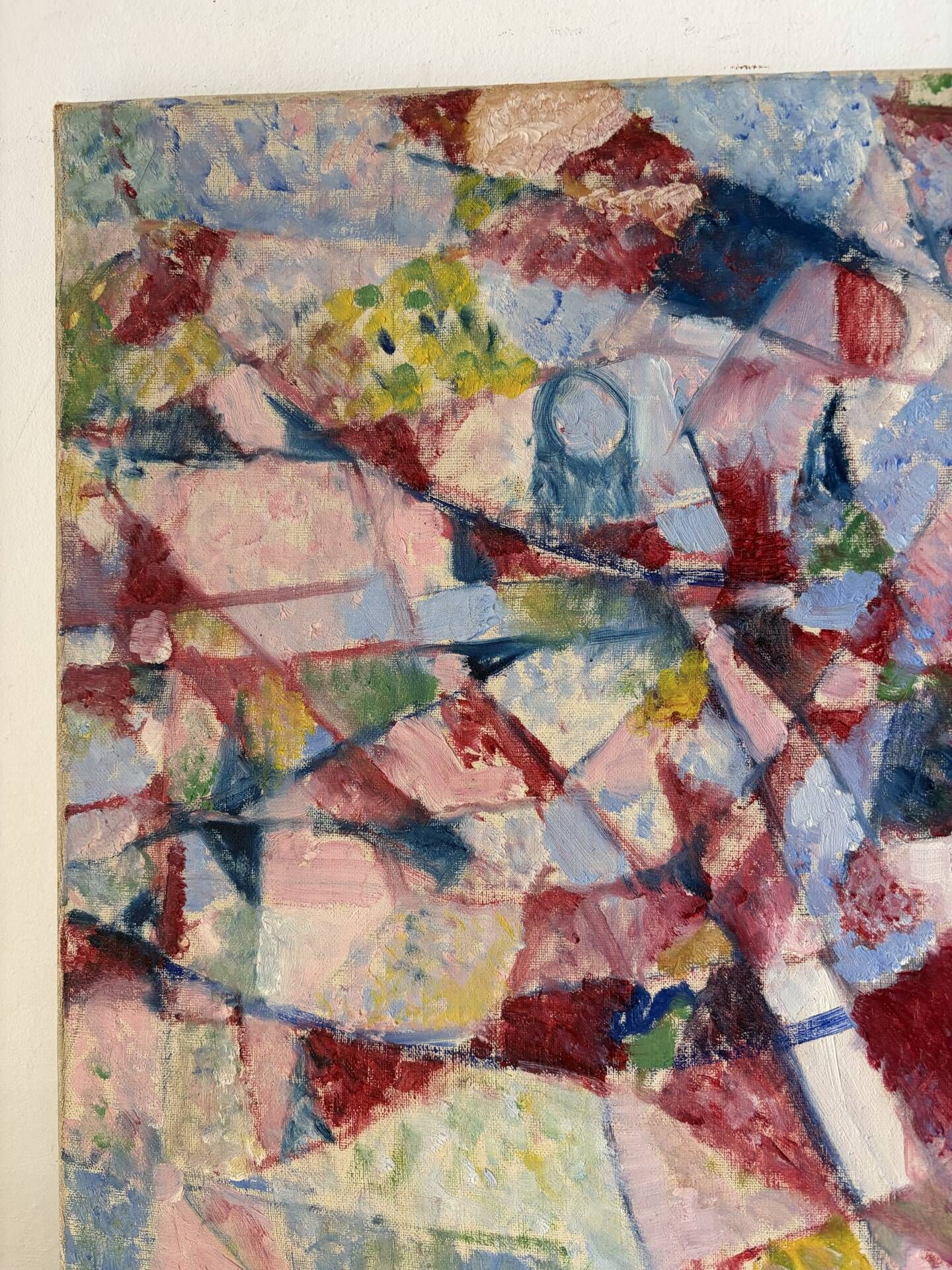 Composition abstraite, signé Favre 1951