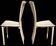2 chaises en cuir vintage, Italie