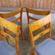 Lot de 4 chaises art déco, années 1940