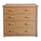 Vintage 1970s rattan chest of drawers