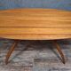 Oval dining table with organic design by Maurizio Marconato & Terr.