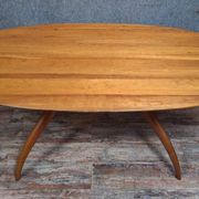 Oval dining table with organic design by Maurizio Marconato & Terr.