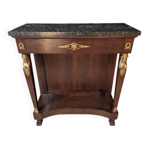 Console empire à cariatides,