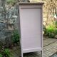 Commode vintage pieds compas rose poudré 1950