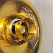 Hanging lamp from the 1970s-1980s, produced by Danish Vitrika, made of brass.