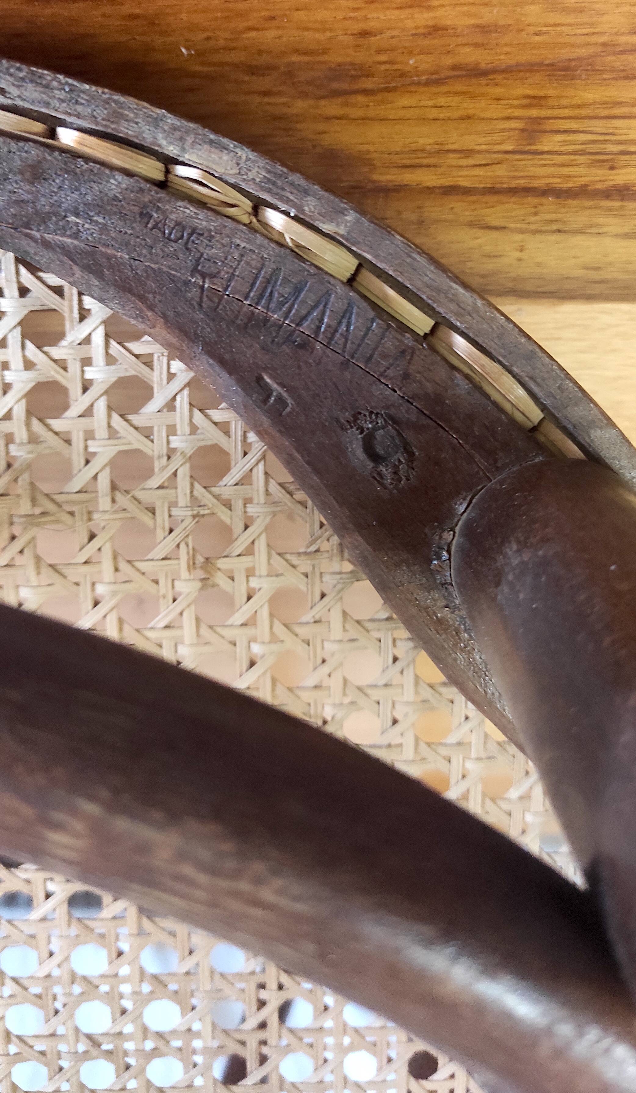 Bentwood and traditional cane chair - mid-20th century