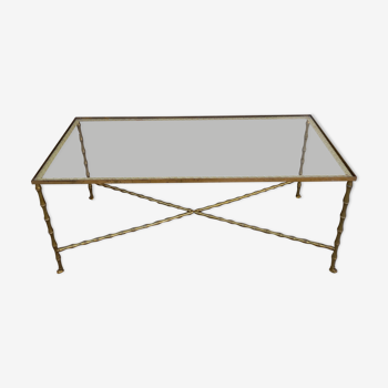Coffee table brass structure