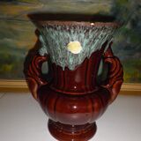 Amphora style vase with 2 coves - A.D.P. - 1980s