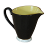 Pot à lait Digoin noir et jaune vintage