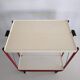 Vintage serving table in painted steel sheet from the years 80