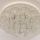 Large rare pagoda glass ceiling lamp by Kalmar, Austria, 1960s.