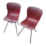 Set of chairs Pagholz Model 15074 by Elmar Flottoto in 1956