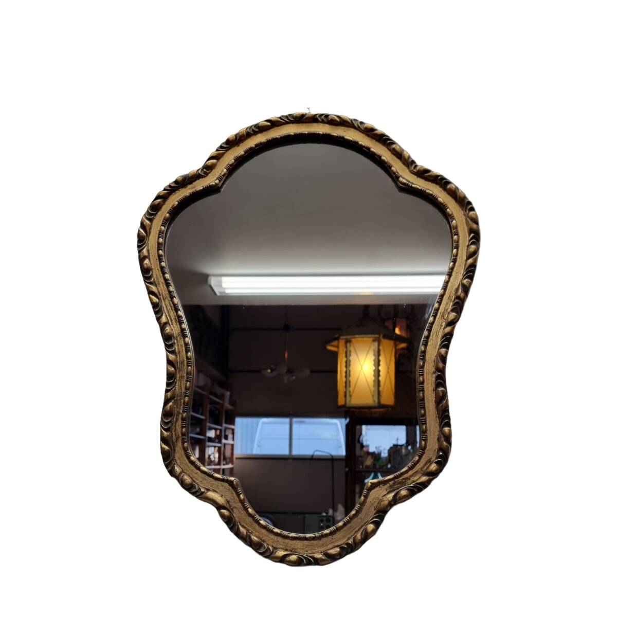 Classic vintage mirror in gold tones, 1970s