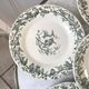 Set of 6 dessert plates Terre de Fer Gien model "Laviary" late nineteenth