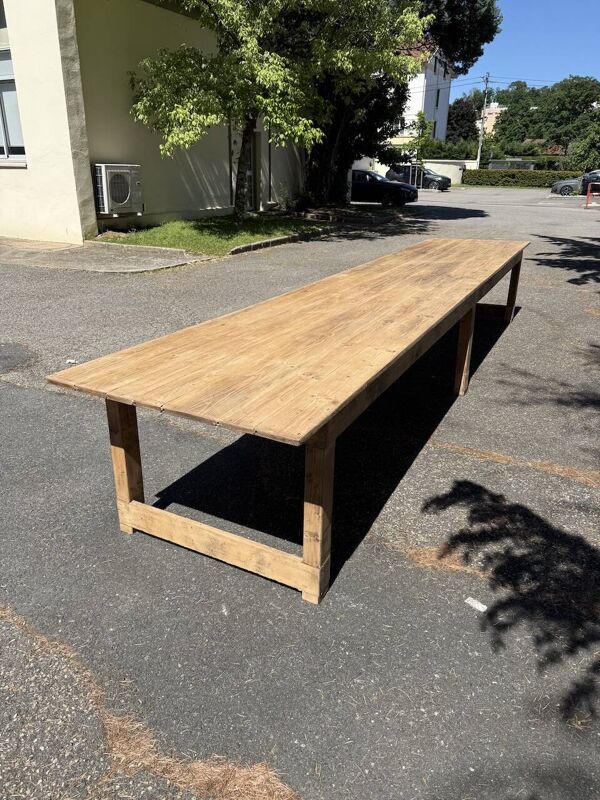 Table de ferme XXL en pin