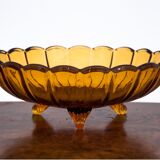 A set of 6 glass platters, Poland, 1970s