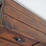 Antique French Pine Apothecary Cabinet, Early 20th Century
