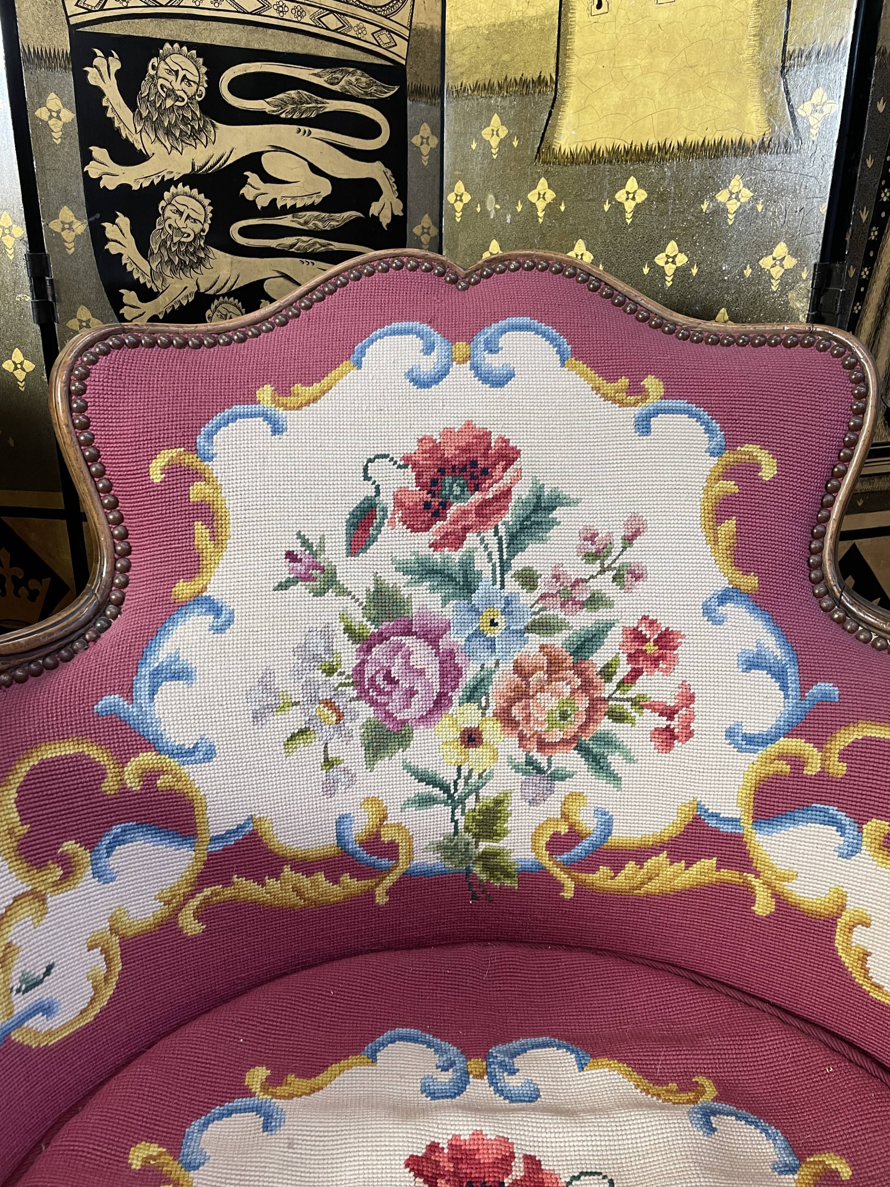 Pair of armchairs Louis XV style