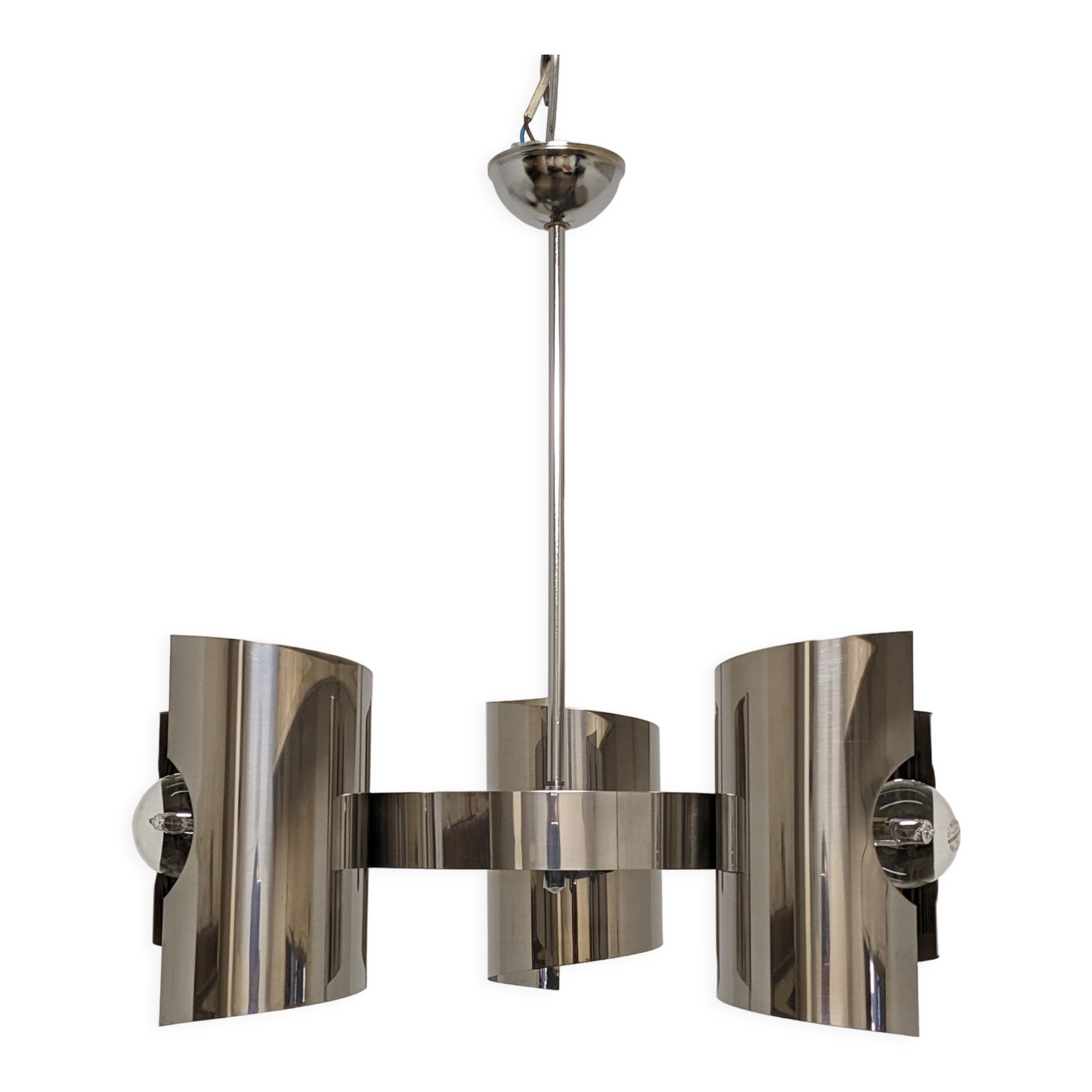 Space Age 3-light chandelier from the 60s/70s