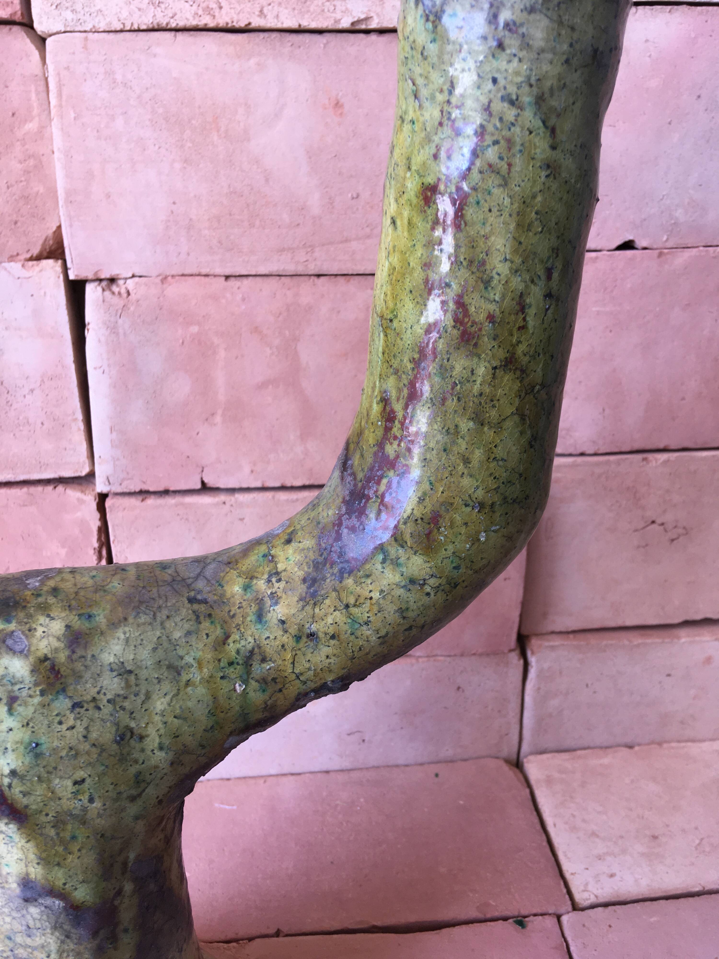 Tamegroute pottery candle holder