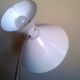 Lamppost casserole has double chalk white lacquered metal fire