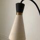 Tablet floor lamp and magazine holder with diabolo