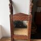 Carved solid wood mirror