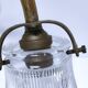 Double gilded bronze and glass wall lamp 1900