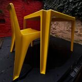 Table and 4 chairs by Helmut Bätzner for Bofinger