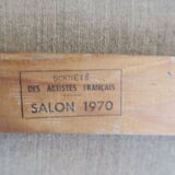 Painting seaside brittany artists' lounge 1970