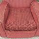 Pairs of art deco club armchairs in red fabrics year 30