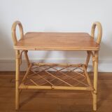 Rattan end table