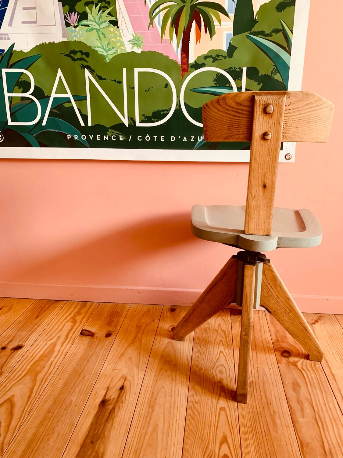 Office chair in wood by Olaio, Portugal 1940