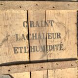 1925 menier chocolate wooden box