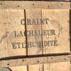 1925 menier chocolate wooden box