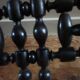 Napoleon III style wall-mounted coat rack