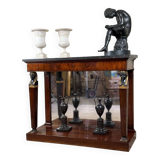 “Return from Egypt” console in mahogany, early 19th century