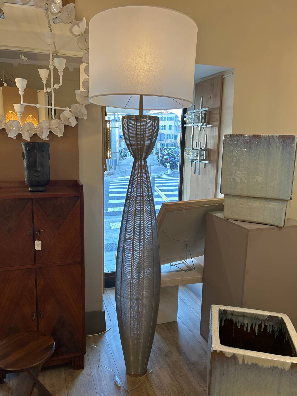 Steel light fixture, 1980