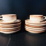 Tea service. Fat Lava. Brutalist. Vintage 60s.