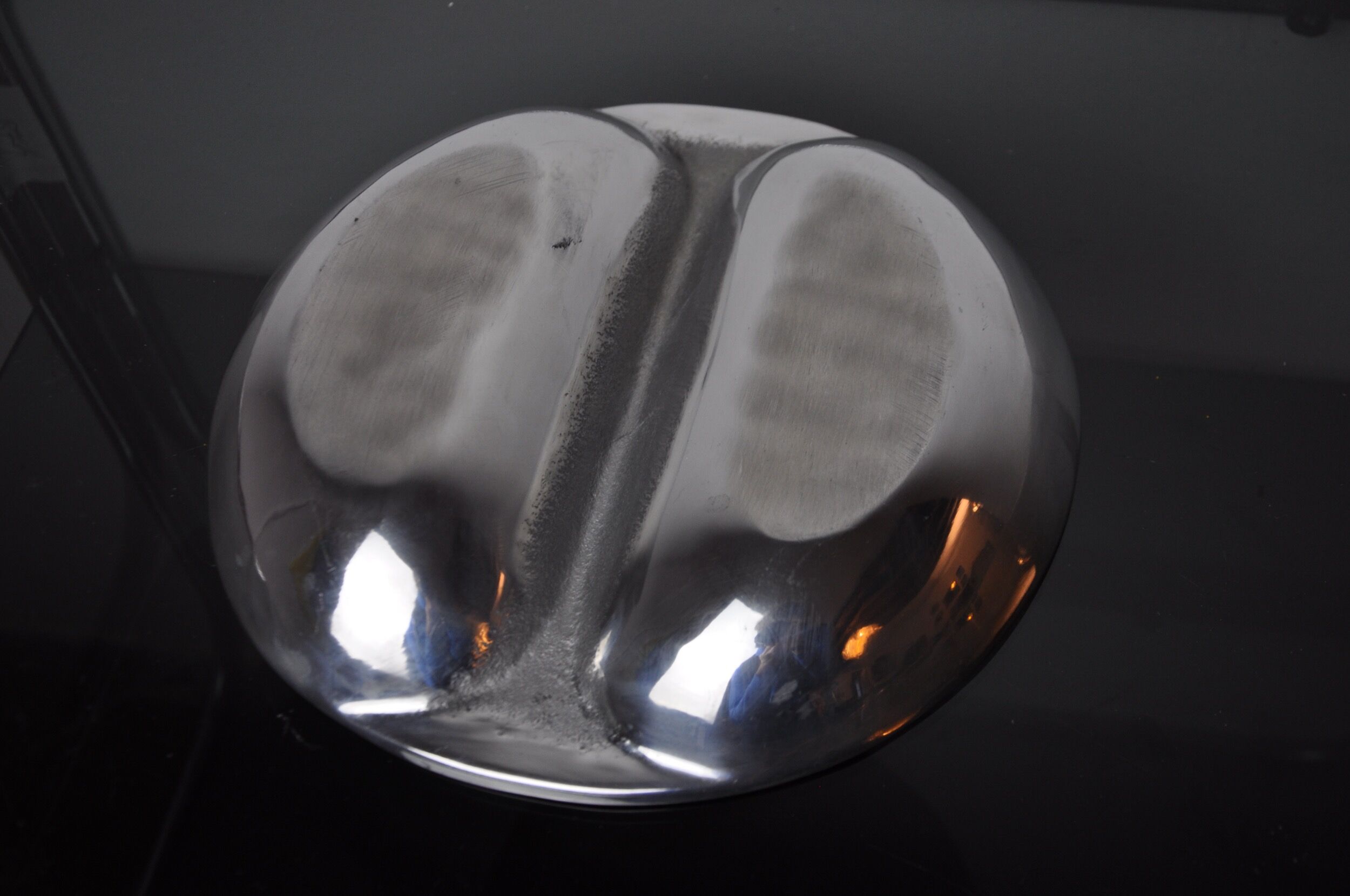 Brutalist ramekin enamelled by david marshall, 1980, spain