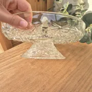 Vintage pedestal serving dish