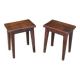 Pair of 60s oak stools or end tables