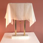 Nefer 2 Table Lamp by Kazuhide Takahama for Sirrah in Golden Metal